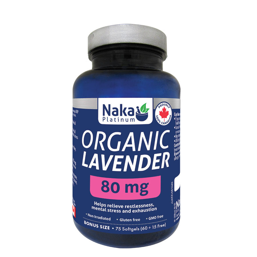 Bonus Size) Platinum Organic Lavender - 75 softgels – Naka Pro