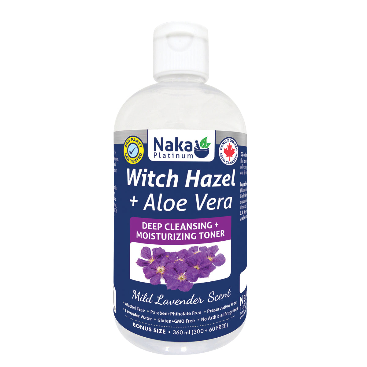 Bonus Size) Platinum Moisturizer Witch Hazel + Aloe Vera