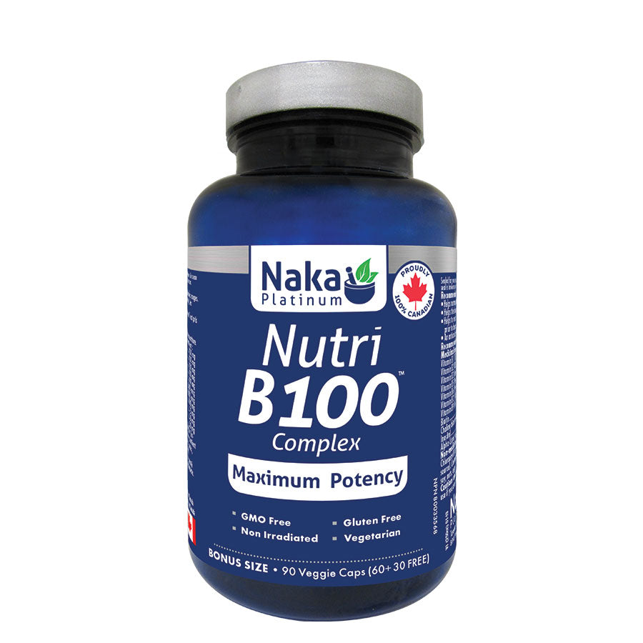 (Bonus Size) Platinum Nutri B100 Complex - 90 Vcaps – Naka Pro