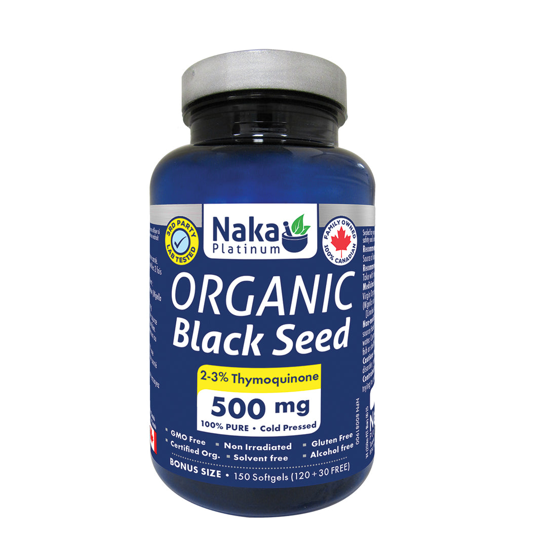 (Bonus Size) Platinum Organic Black Seed Oil - 150 softgels