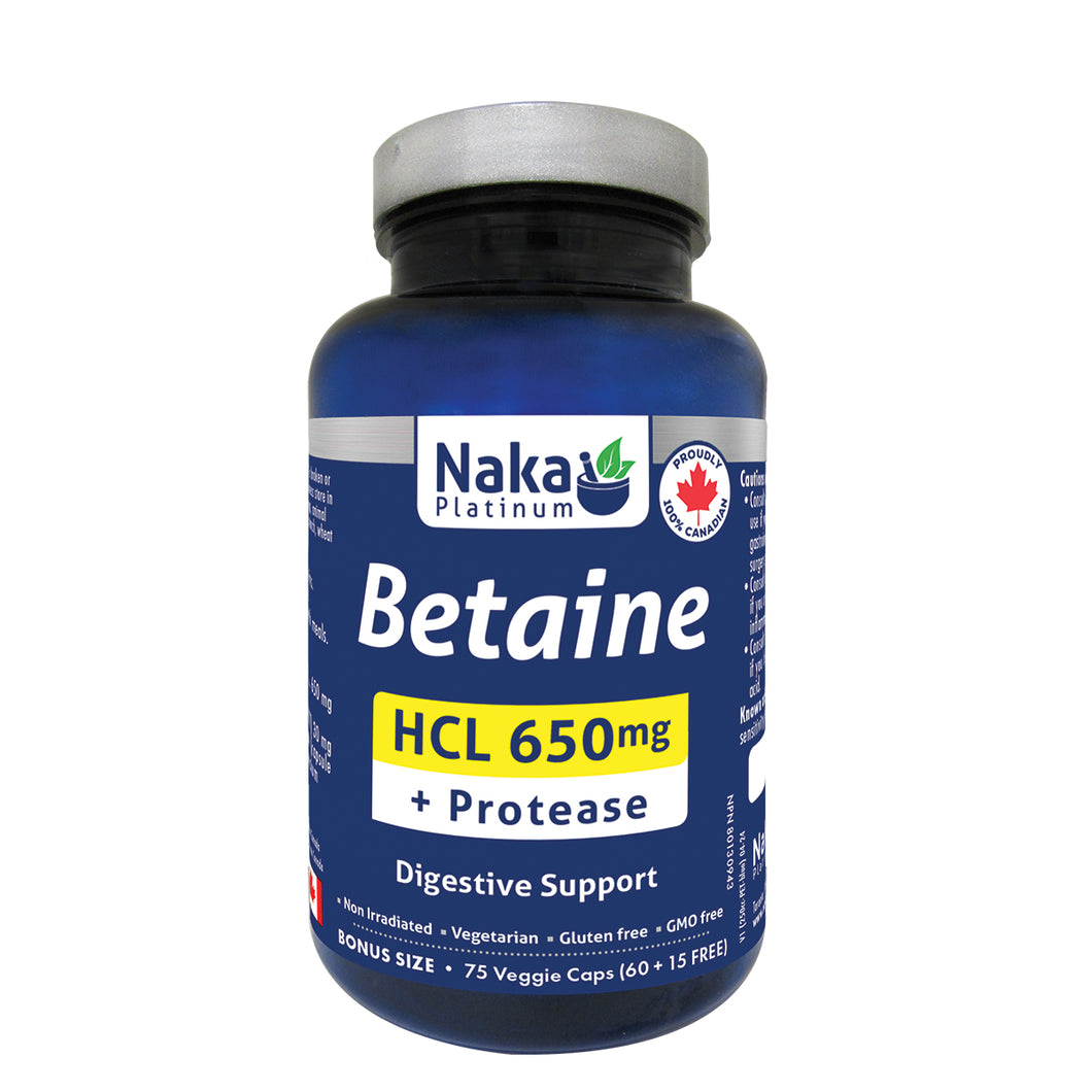 (Bonus Size) Platinum Betaine HCL - 75/150 vcaps