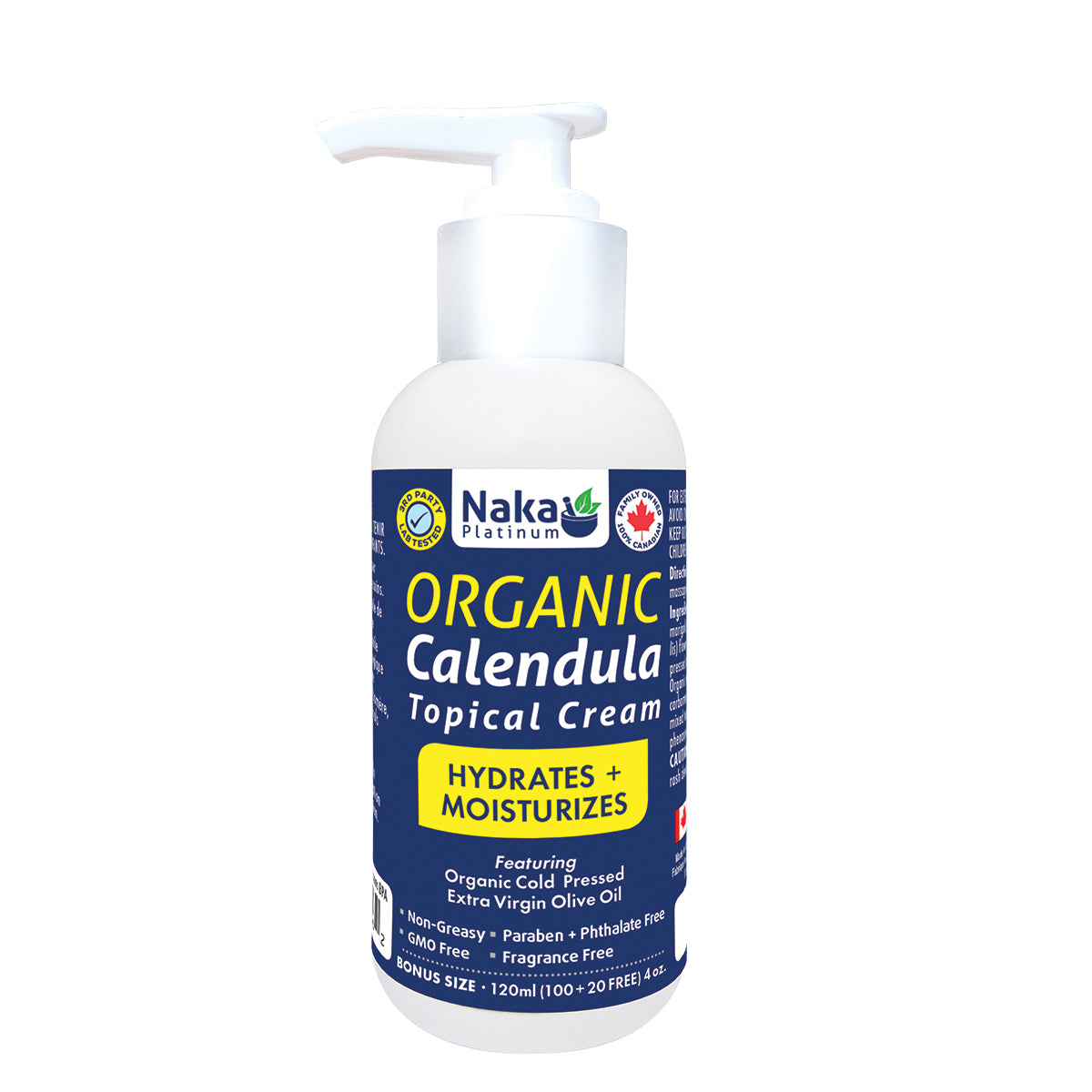 Bonus Size) Platinum Organic Calendula Topical Cream - 120/340ml