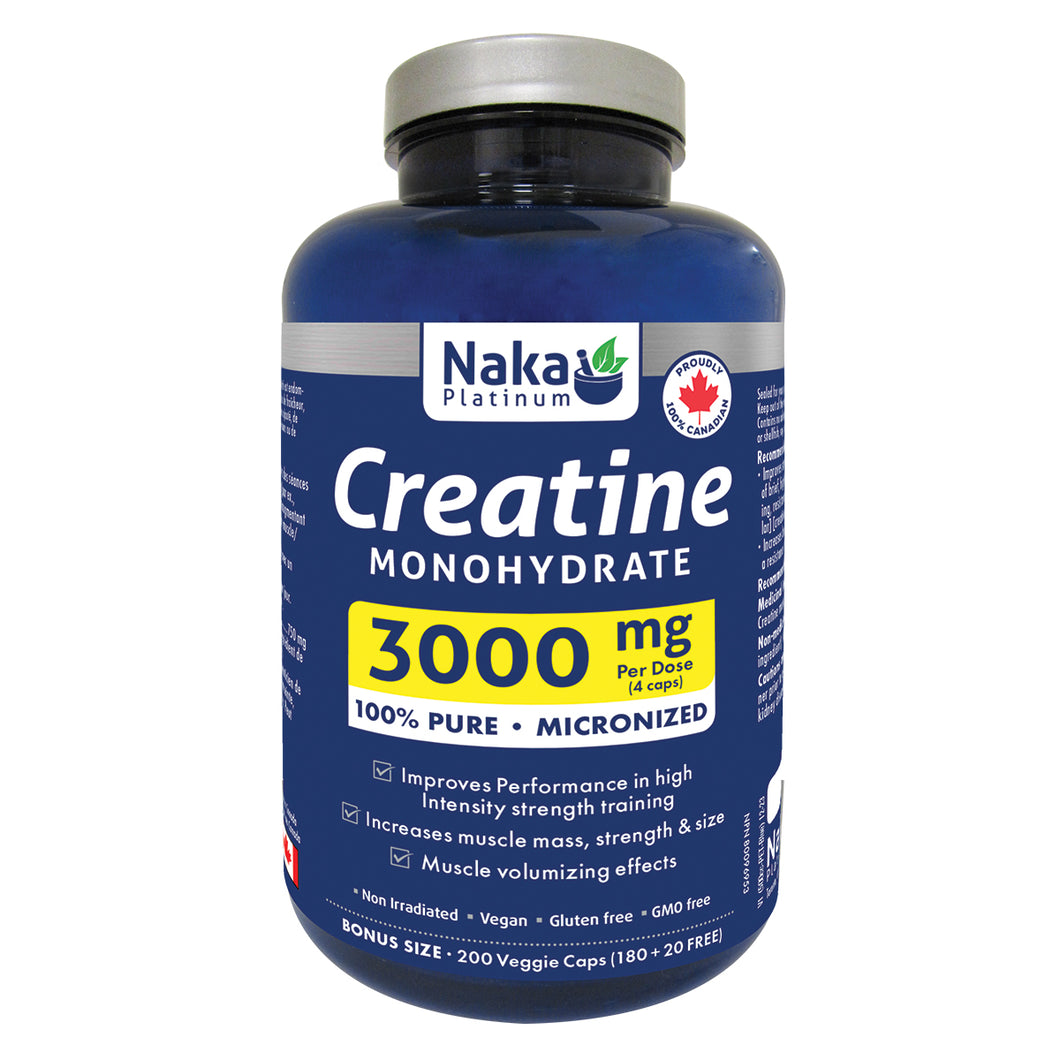 (Bonus Size) Platinum Creatine - 200 vcaps