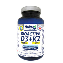 Charger l'image dans la galerie, (Bonus Size) Platinum BioActive D3+K2 in MCT oil 2500IU - 150/300/400 softgels
