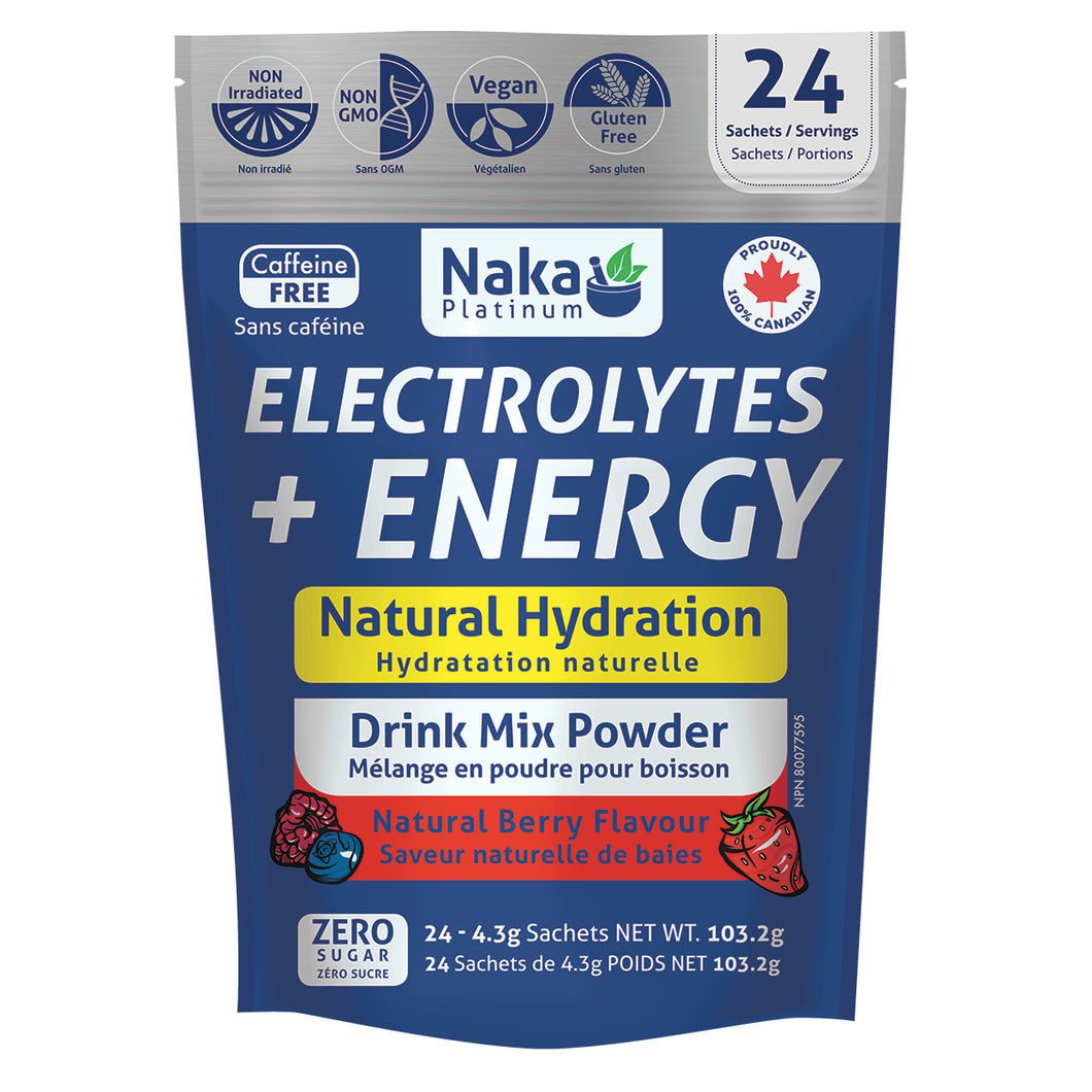 (Bonus Size) Platinum Electrolytes + Energy Natural Sport Drink Mix - 24 sachets