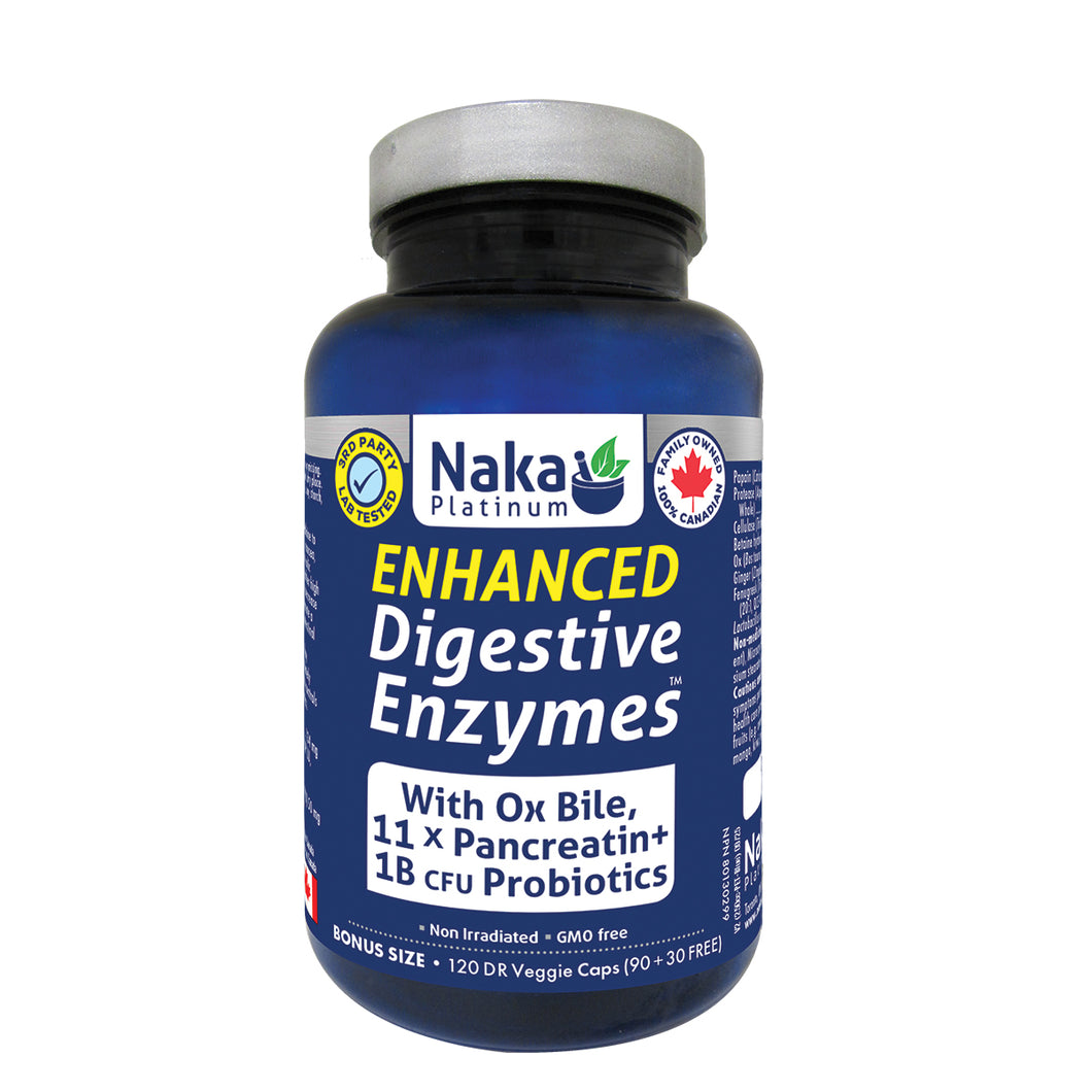 (Bonus Size) Platinum Enhanced Digestive Enzymes - 120 DR vcaps