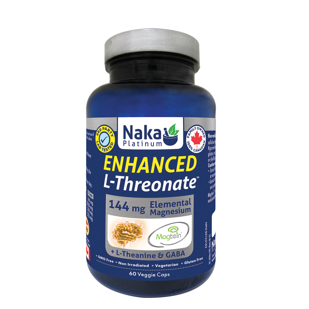 (Bonus Size) Platinum Enhanced Magnesium L-threonate - 60 vcaps