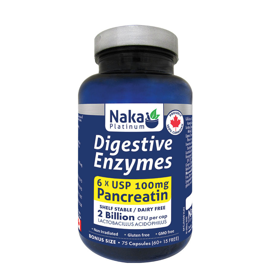 (Bonus Size) Platinum Digestive Enzymes - 75 caps