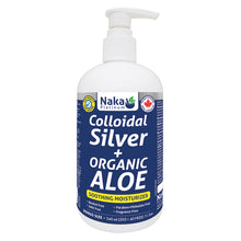Charger l&#39;image dans la galerie, (Taille bonus) Argent colloïdal platine + Gel d&#39;aloès biologique - 340 ml
