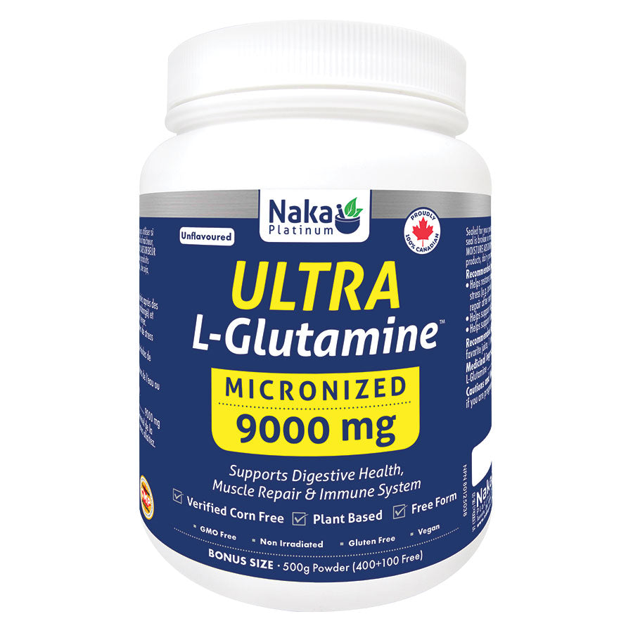 (Bonus Size) Platinum Ultra L-Glutamine - 500g Powder