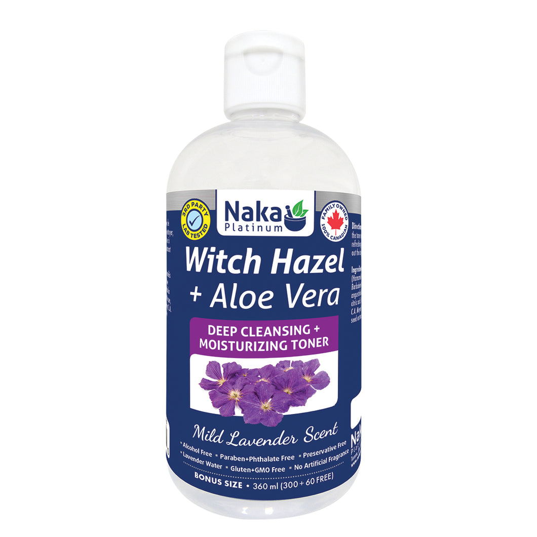 witch hazel with aloe Bonus Size) Platinum Moisturizer Witch Hazel + Aloe Vera