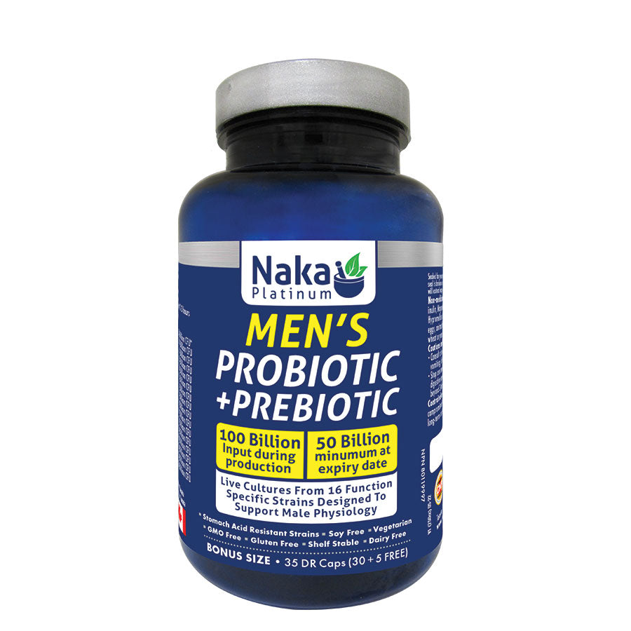 (Taille bonus) Probiotique + prébiotique Platinum pour hommes - 35 gélules DR
