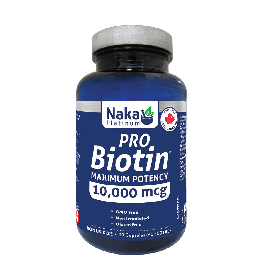 (Taille bonus) Platinum Pro Biotine 10 000 mcg - 90 gélules