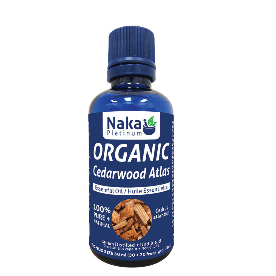 (Bonus Size) Platinum Organic Essential Oil - Cedarwood Atlas - 50ml