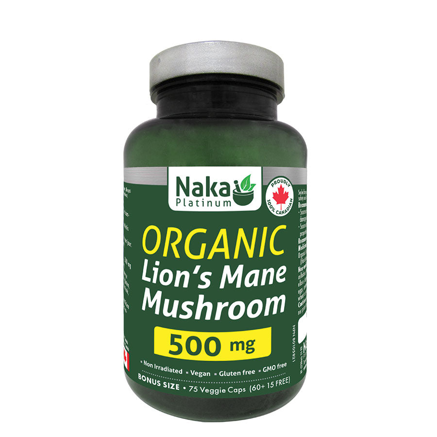 (Bonus Size) Platinum Organic Lion's Mane - 75 or 150 vcaps