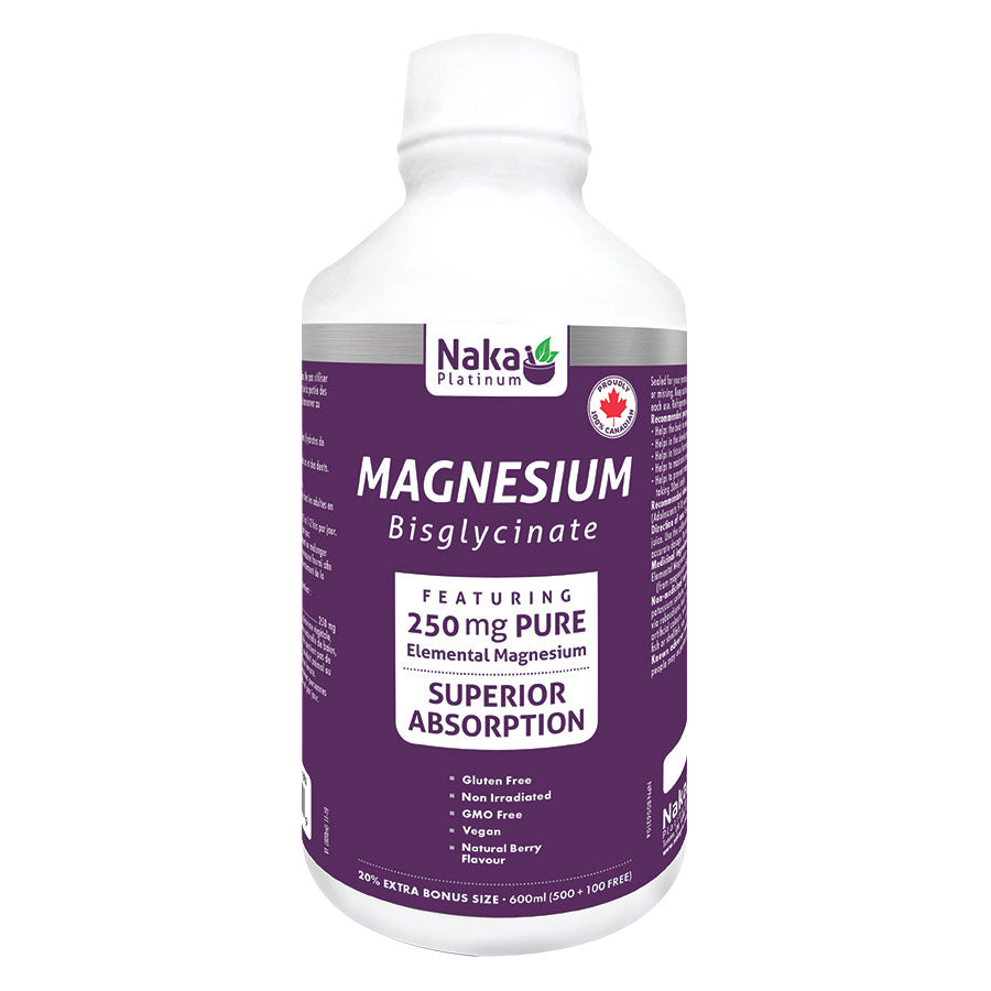(Taille bonus) Bisglycinate de magnésium platine - 600 ml
