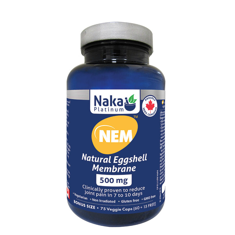 (Bonus Size) Platinum NEM Natural Eggshell Membrane - 75 vcaps – Naka Pro
