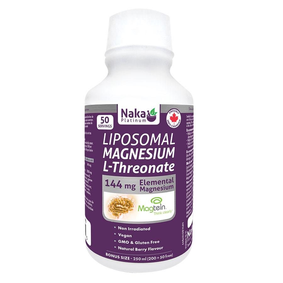 (Bonus Size) Platinum Liposomal Magnesium L-threonate - 250ml