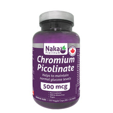 Load image into Gallery viewer, (Bonus Size) Platinum Chromium Picolinate 500mcg - 120 vcaps
