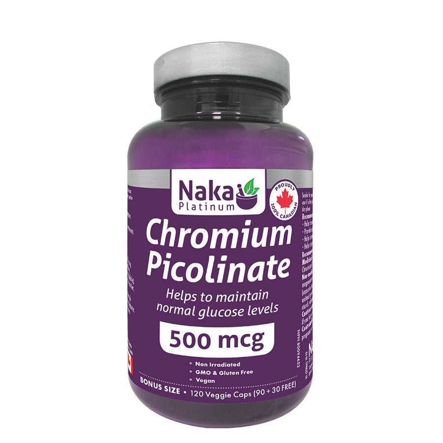 (Bonus Size) Platinum Chromium Picolinate 500mcg - 120 vcaps
